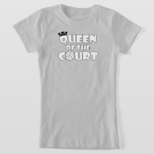 Funny Volleyball Queen of the Court Cute T-shirt