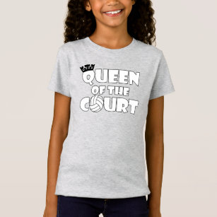 Funny Volleyball Queen of the Court Cute T-shirt