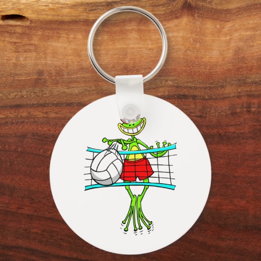 Funny Volleyball Sleutelhanger (Voorkant)