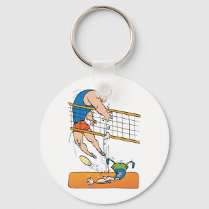 Funny Volleyball Sleutelhanger
