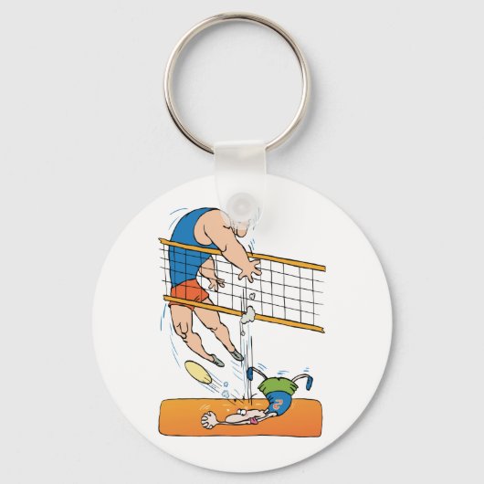Funny Volleyball Sleutelhanger (Voorkant)