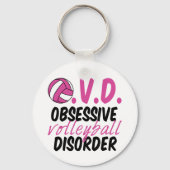 Funny Volleyball Sleutelhanger (Achterkant)