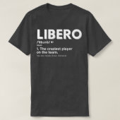 Funny Volleyball speelt Libero T-shirt (Design voorkant)