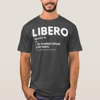 Funny Volleyball speelt Libero T-shirt