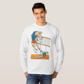 Funny Volleyball T-Shirt (Voorkant volledig)