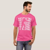 Funny Volleyball T-shirt (Voorkant volledig)