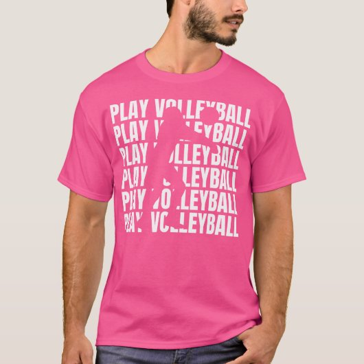 Funny Volleyball T-shirt (Voorkant)