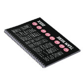 Funny Volleyball Team Player Gifts For Her Girls Notitieboek (Rechterzijde)