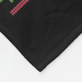 Funny Volleyball Team Ugly Sweater Kerstlight Fleece Deken (Hoek)