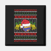 Funny Volleyball Team Ugly Sweater Kerstlight Magneet (Voorkant)