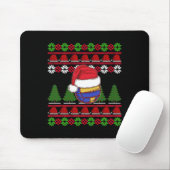 Funny Volleyball Team Ugly Sweater Kerstlight Muismat (Met muis)