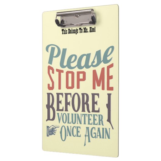 Funny Volunteer-klembord Klembord (Links)