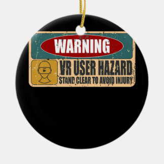 Funny VR User Hazard Gamer Thormed Virtual Reality Keramisch Ornament
