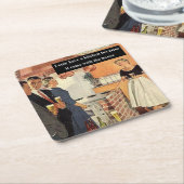  Funny Vrijgezellenfeest/House Warming Party Kartonnen Onderzetters (Schuin)