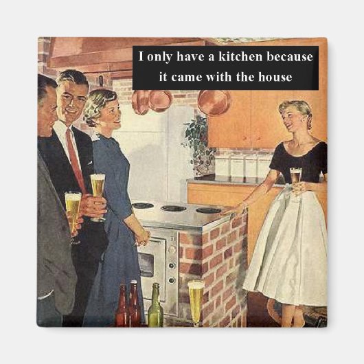  Funny Vrijgezellenfeest/House Warming Party Magneet (Voorkant)