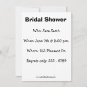 Funny Vrijgezellenfeest Humor Uitnodiging (Achterkant)