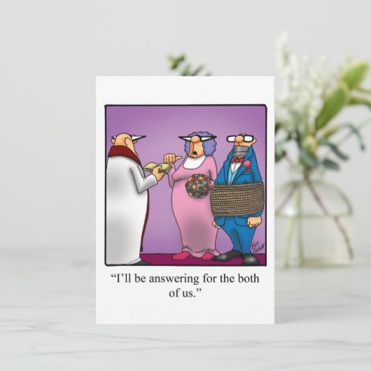 Funny Vrijgezellenfeest Party-uitnodigingen Kaart (Staand voorkant)