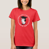 Funny Vrouw Afstuderen T-shirt (Voorkant)