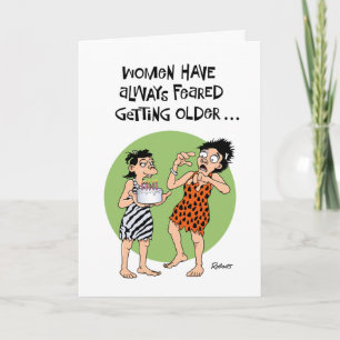 Funny Vrouw Birthday Card Kaart