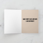 FUNNY  VROUW BIRTHDAY KAART VOOR HAAR (Binnen)