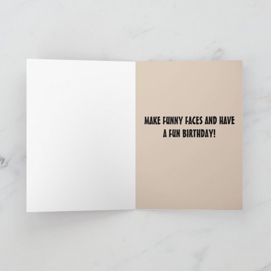 FUNNY  VROUW BIRTHDAY KAART VOOR HAAR (Binnen)