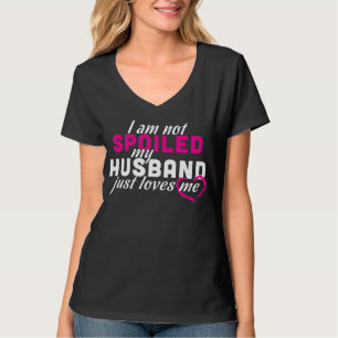 Funny vrouw citaat Mijn man houdt van mij T-shirt