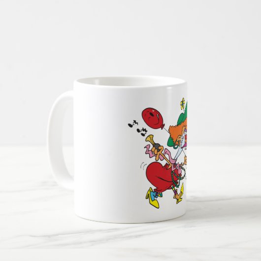 Funny Vrouw Clown Coffee Mok (Voorkant links)
