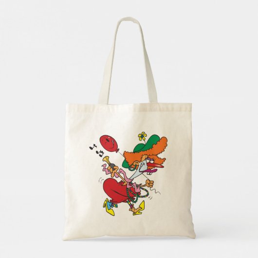 Funny Vrouw Clown Tote Bag (Achterkant)