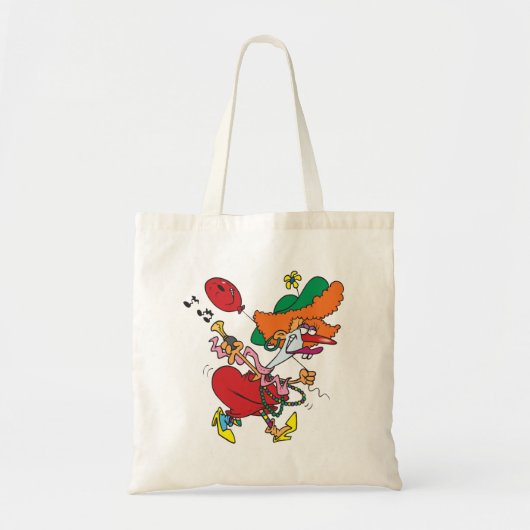 Funny Vrouw Clown Tote Bag (Voorkant)