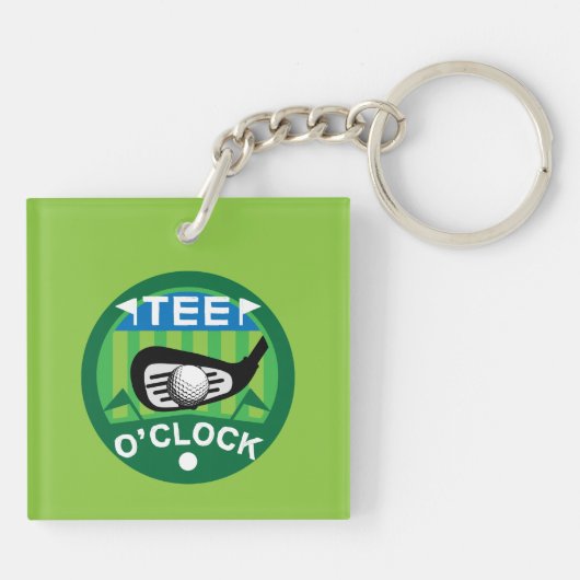 Funny Vrouw Golfers Pros Golfing Fanatics Sleutelhanger (Achterkant)