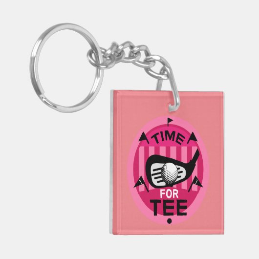 Funny Vrouw Golfers Pros Golfing Fanatics Sleutelhanger (Voorkant Links)