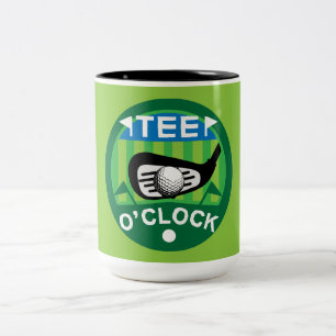 Funny Vrouw Golfers Pros Golfing Fanatics Sports Tweekleurige Koffiemok
