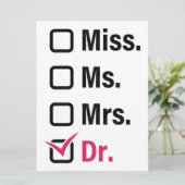 Funny Vrouw PhD/MD Anti-Patriarchy Afstuderen (Staand voorkant)