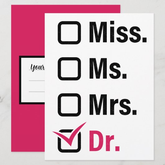 Funny Vrouw PhD/MD Anti-Patriarchy Afstuderen (Voorkant / Achterkant)