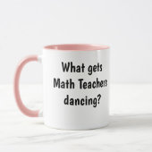 Funny Vrouw Wiskunde Teacher Mok Logarithm Joke Pu (Links)