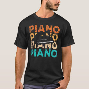 Funny vrouwen Piano 61 sleutels tot succes bij vol T-shirt