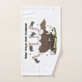 Funny vultures humor cartoon bad handdoek (Handdoek)