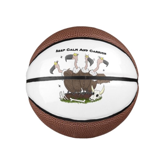 Funny vultures humor cartoon basketbal (Voorkant)