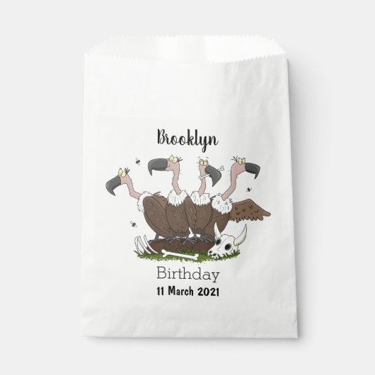 Funny vultures humor cartoon bedankzakje (Voorkant)
