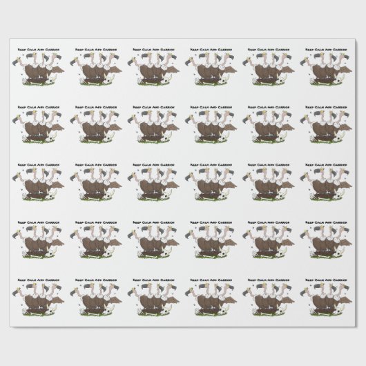 Funny vultures humor cartoon cadeaupapier (Vlak)