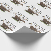 Funny vultures humor cartoon cadeaupapier (Hoek)