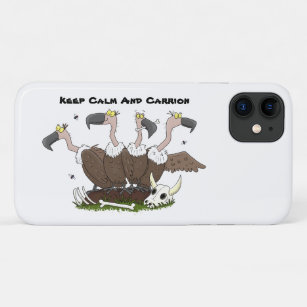 Funny vultures humor cartoon Case-Mate iPhone case
