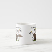 Funny vultures humor cartoon espresso kop (Voorkant)