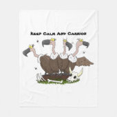 Funny vultures humor cartoon fleece deken (Voorkant)