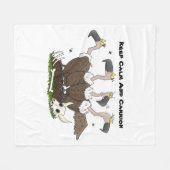 Funny vultures humor cartoon fleece deken (Voorkant (Horizontaal))