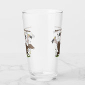 Funny vultures humor cartoon glas (Rechts)