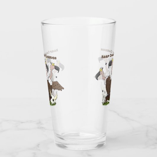 Funny vultures humor cartoon glas (Rechts)