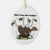 Funny vultures humor cartoon keramisch ornament (Rechts)