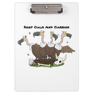 Funny vultures humor cartoon klembord