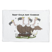 Funny vultures humor cartoon kussensloop (Achterkant)